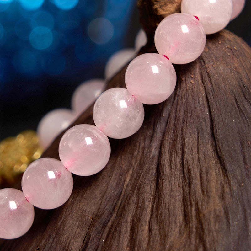 Fortune Jewel Pink Crystal Citrine Flower Warmth Bracelet