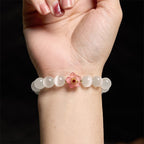 Fortune Jewel Cat's Eye Chrysoberyl Flower Love Bracelet