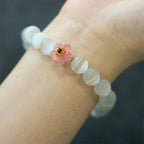 Fortune Jewel Cat's Eye Chrysoberyl Flower Love Bracelet