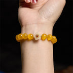 Fortune Jewel Cat's Eye Chrysoberyl Flower Love Bracelet