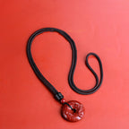 Fortune Jewel Chinese Zodiac Cinnabar Peace Buckle Calm Necklace Pendant