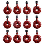 Fortune Jewel Chinese Zodiac Cinnabar Peace Buckle Calm Necklace Pendant
