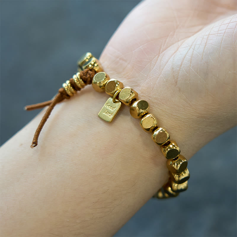 Fortune Jewel Copper String Good Luck Self Care Bracelet