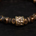 Fortune Jewel Copper Meteorite Pattern Balance Bracelet