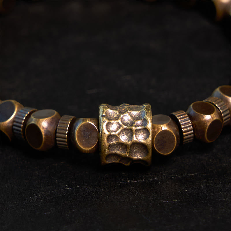 Fortune Jewel Copper Meteorite Pattern Balance Bracelet