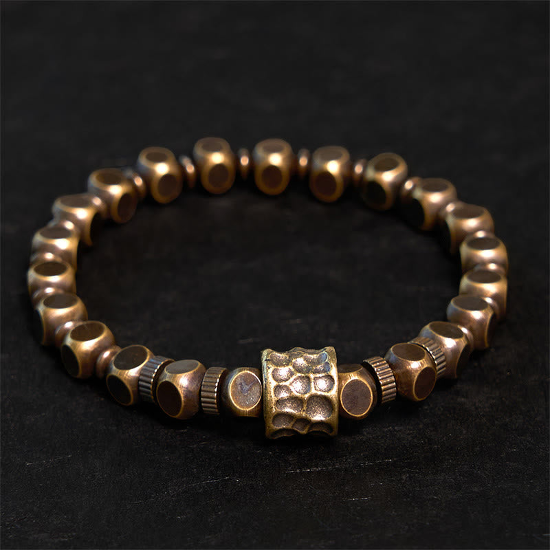 Fortune Jewel Copper Meteorite Pattern Balance Bracelet