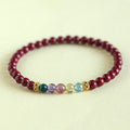 Fortune Jewel Cinnabar Aquamarine Citrine Strawberry Quartz Amethyst Malachite Blessing Bracelet