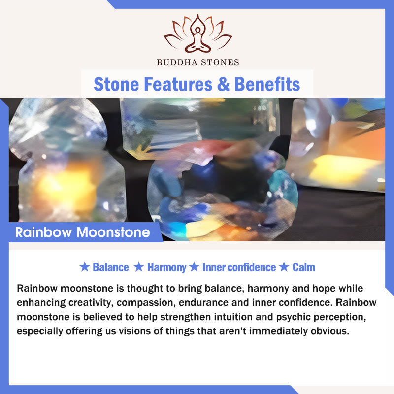 Fortune Jewel Rainbow Moonstone Harmony Bracelet