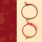 Fortune Jewel 925 Sterling Silver Hetian Jade Bead Copper Coin Love Heart Charm Luck Bracelet