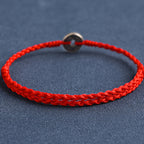 Fortune Jewel 925 Sterling Silver Five Emperor Coins Red String Protection Luck Braided Bracelet Anklet