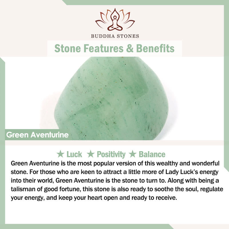 Fortune Jewel Ebony Wood Green Aventurine Peace Calm Necklace Pendant