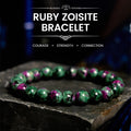 Fortune Jewel Ruby Zoisite Connection Bracelet