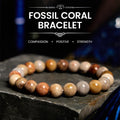 Fortune Jewel Fossil Coral Compassion Bracelet