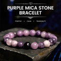 Fortune Jewel Purple Mica Stone Positive Bracelet