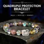 Fortune Jewel PiXiu White Crystal Citrine Green Strawberry Quartz Amethyst Luck Bracelet