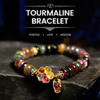 Fortune Jewel Tourmaline Jade Safe And Well Love Bracelet