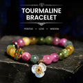 Fortune Jewel Tourmaline Wisdom Flower Bracelet