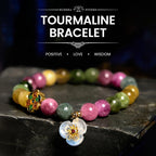 Fortune Jewel Tourmaline Wisdom Flower Bracelet
