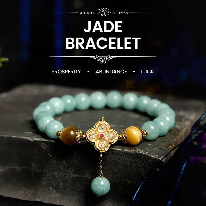 Fortune Jewel Jade Yellow Tiger Eye Prosperity Bracelet