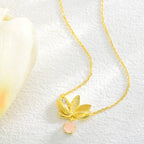 Fortune Jewel 925 Sterling Silver Lotus Keep away evil spirits Necklace Pendant