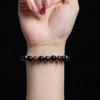 Fortune Jewel Natural Tiger's Eye Obsidian Hematite Positive Powerful Bracelet