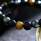 Fortune Jewel "Sending You Power and Protection" Tiger's Eye Bracelet Includes Gift Message Card Fortune Jewel