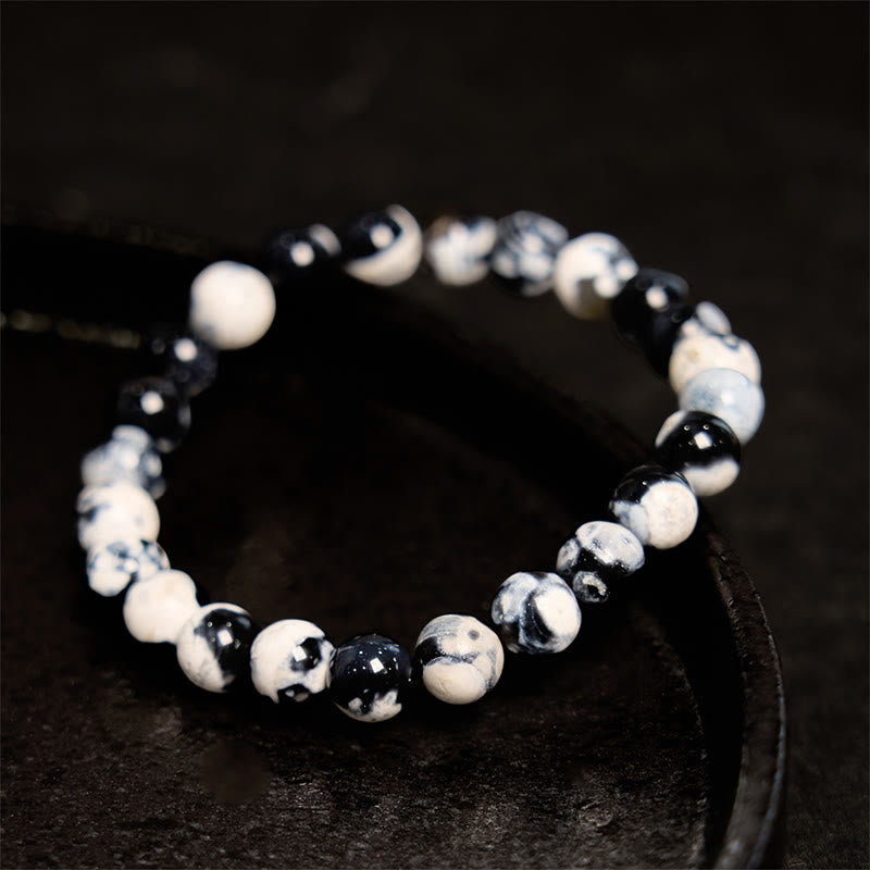 Fortune Jewel Orca Agate Protection Bracelet