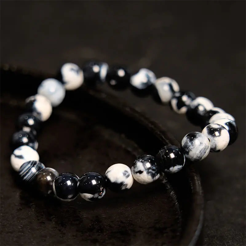 Fortune Jewel "May the Stars Guide Your Dreams" Orca Agate Bracelet Includes Gift Message Card Fortune Jewel