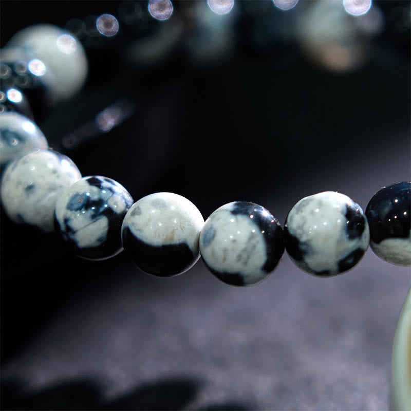 Fortune Jewel Orca Agate Protection Bracelet