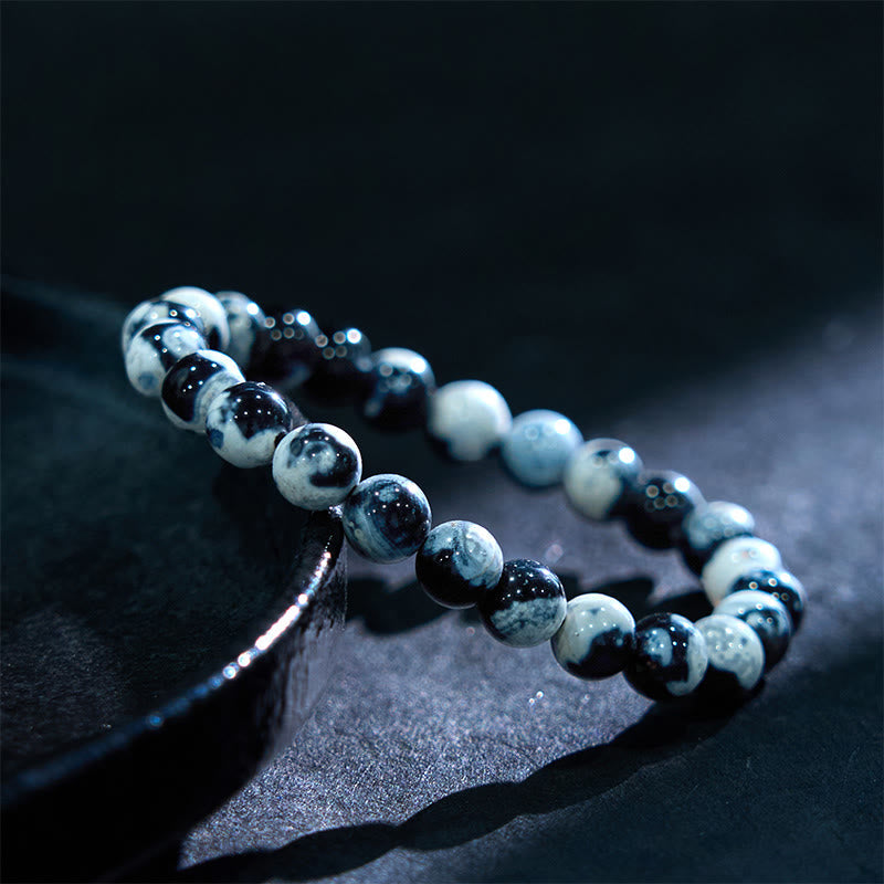 Fortune Jewel Orca Agate Protection Bracelet