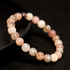 Fortune Jewel Peach Moonstone Healing Bracelet