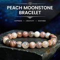 Fortune Jewel Peach Moonstone Healing Bracelet