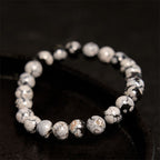 Fortune Jewel Snowflake Obsidian Balance Bracelet