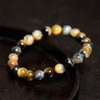 Fortune Jewel Yellow Blue Tiger Eye Courage Bracelet
