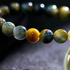 Fortune Jewel Yellow Blue Tiger Eye Courage Bracelet