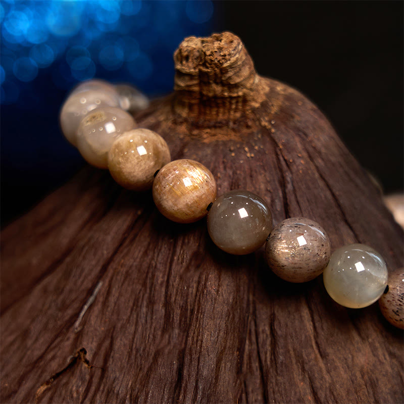 Fortune Jewel Black Moonstone Soothing Bracelet