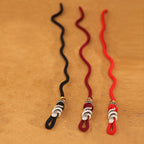 Fortune Jewel Red String 925 Sterling Silver Year of the Snake Coin Ring Snake Luck Bracelet