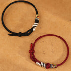 Fortune Jewel Red String 925 Sterling Silver Year of the Snake Coin Ring Snake Luck Bracelet