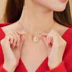 Fortune Jewel Chinese Zodiac Hetian Jade 925 Sterling Silver Abundance Necklace Pendant