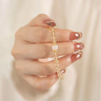 Fortune Jewel Small Citrine Jade Beads Prosperity Bracelet