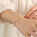 Fortune Jewel Small Citrine Jade Beads Prosperity Bracelet
