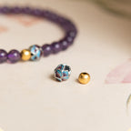 Fortune Jewel Natural Amethyst Lotus Spiritual Awareness Bracelet