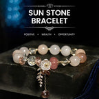 Fortune Jewel "Wishing You Light and Happiness" Sun Stone Bracelet Includes Gift Message Card Fortune Jewel