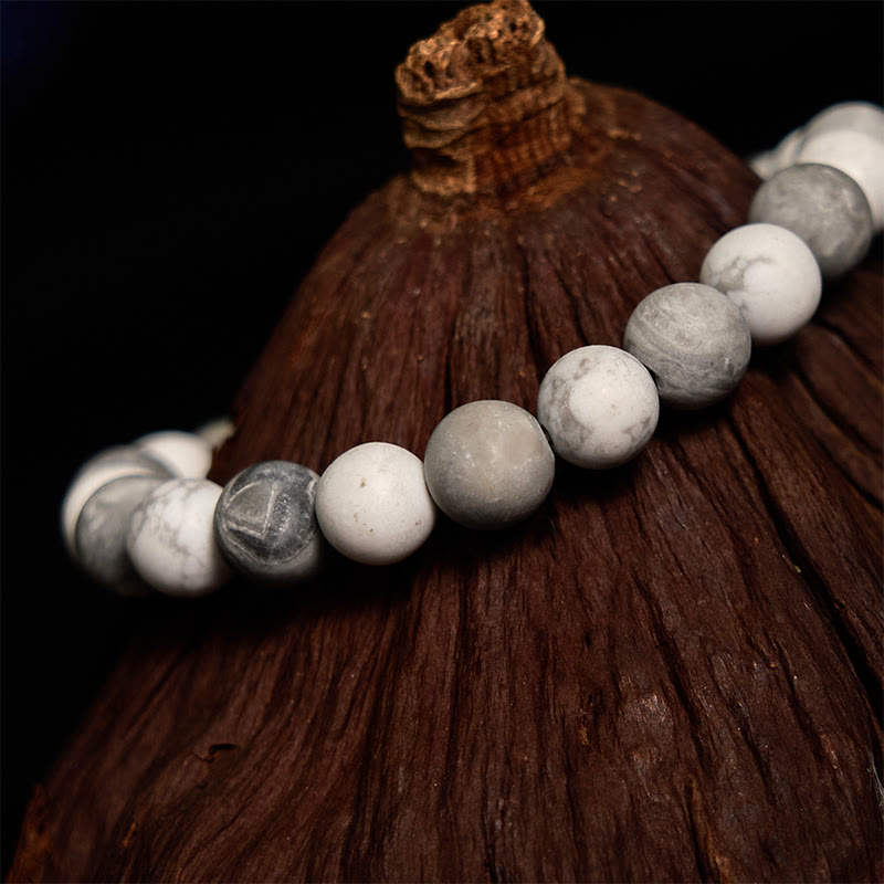 Fortune Jewel Picasso Jasper White Turquoise Courage Bracelet