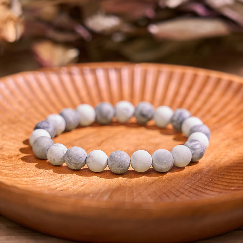 Fortune Jewel Picasso Jasper White Turquoise Courage Bracelet