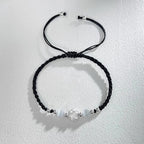 Fortune Jewel 999 Sterling Silver Lotus Design Cat's Eye Bead Protection String Bracelet
