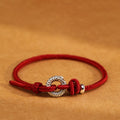 Fortune Jewel 999 Sterling Silver Year Of The Dragon Peace Buckle Luck Bracelet