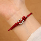 Fortune Jewel 999 Sterling Silver Year Of The Dragon Peace Buckle Luck Bracelet