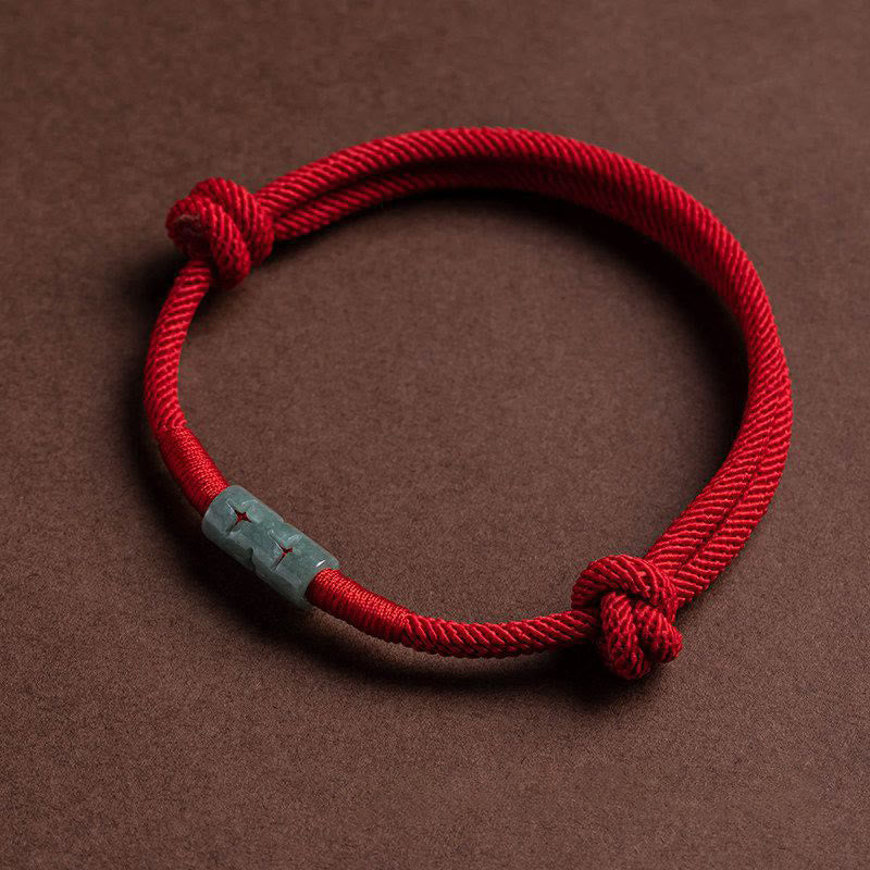 Fortune Jewel Luck Jade String Rope Bracelet