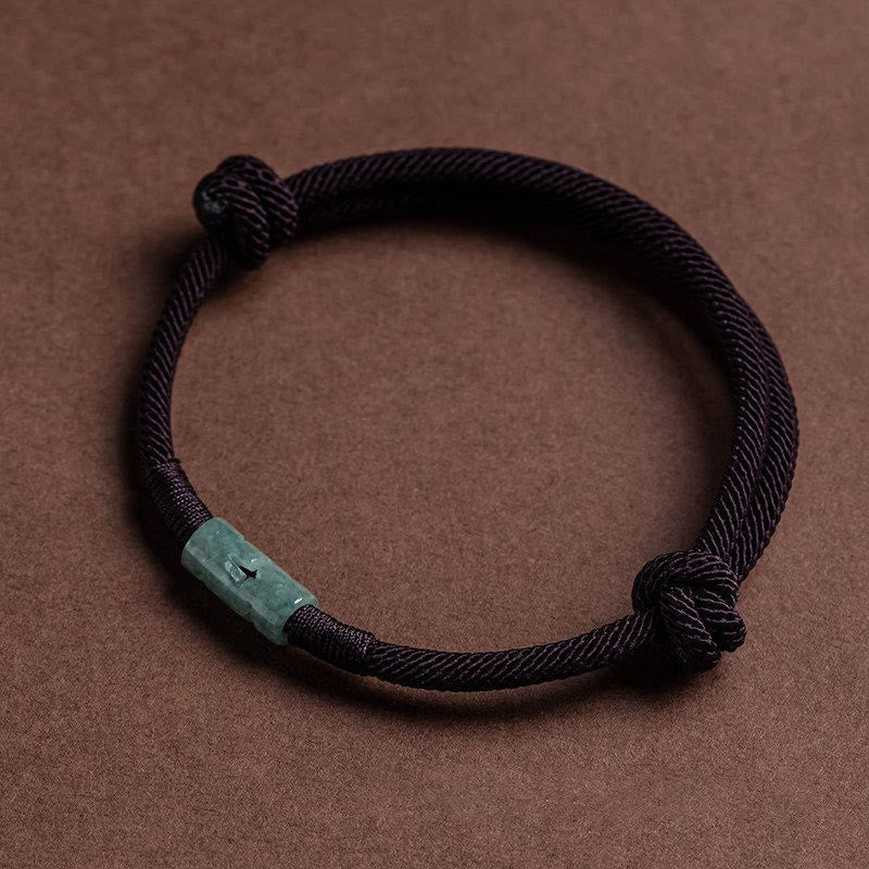 Fortune Jewel Luck Jade String Rope Bracelet